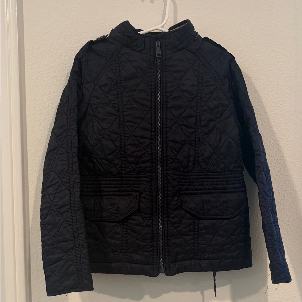 Burberry Kids Black Quilted Puffer Jacket